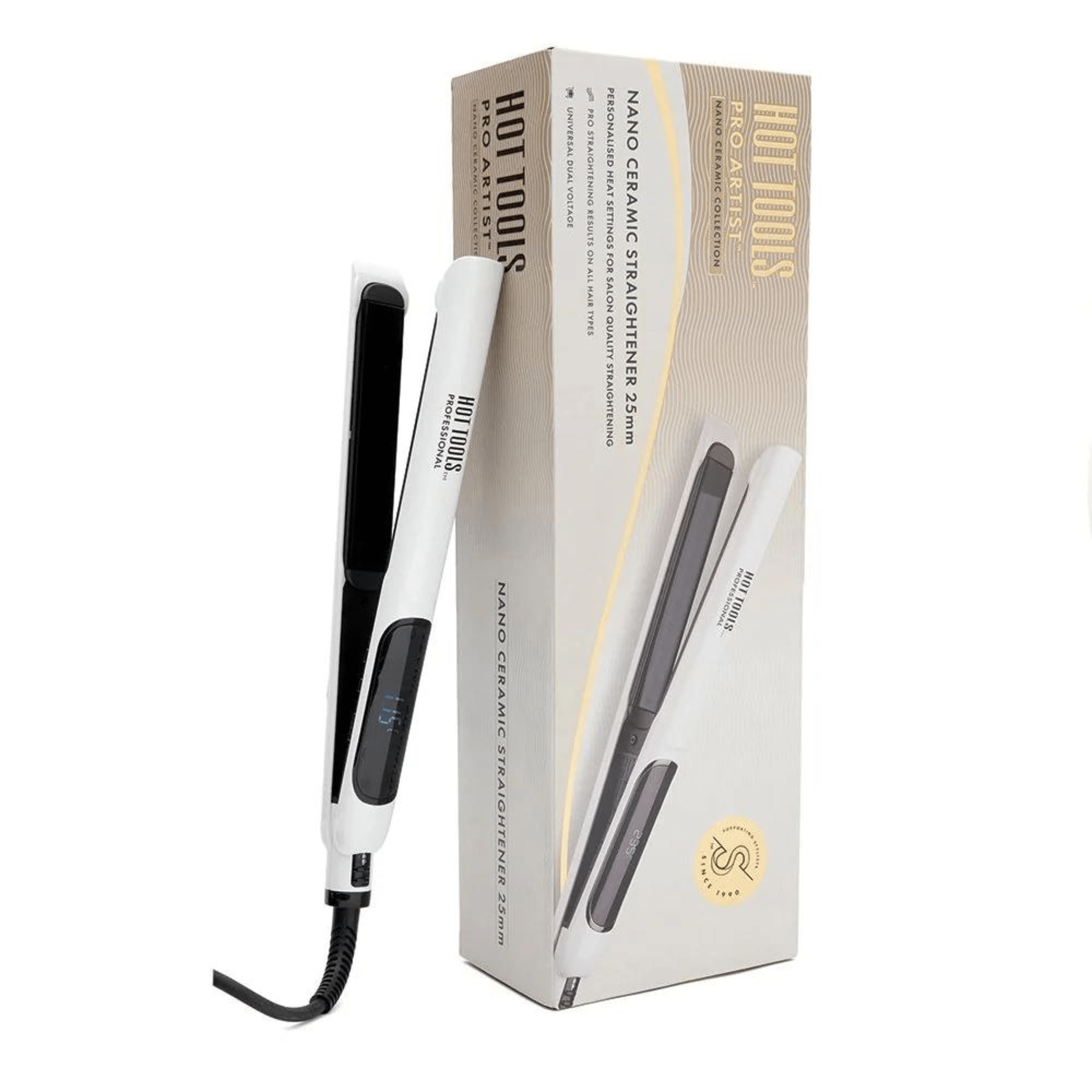 Hot Tools Nano Ceramic Straightener 25mm Charli and Kate