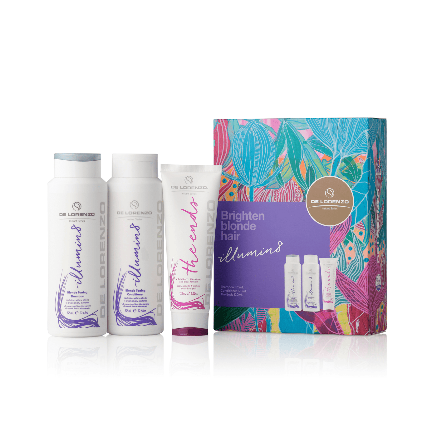 De Lorenzo Haircare Packs De Lorenzo Illumin8 Blonde Trio Gift Pack