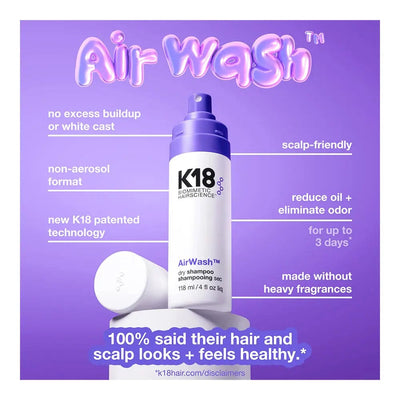 K18 Styling K18 AirWash Dry Shampoo 118ml