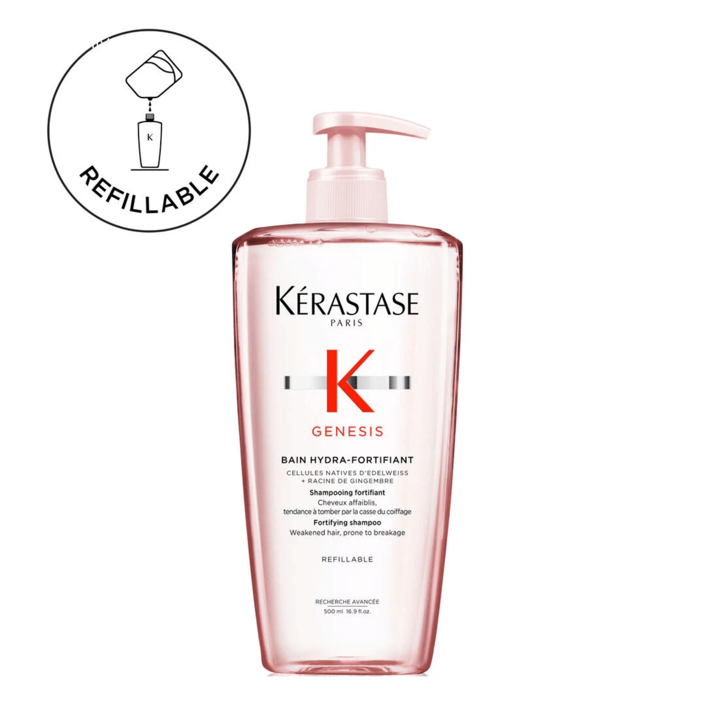 Kérastase Shampoo Kérastase Genesis Bain Hydra-Fortifiant Shampoo- Normal-To-Oily Hair 500ml