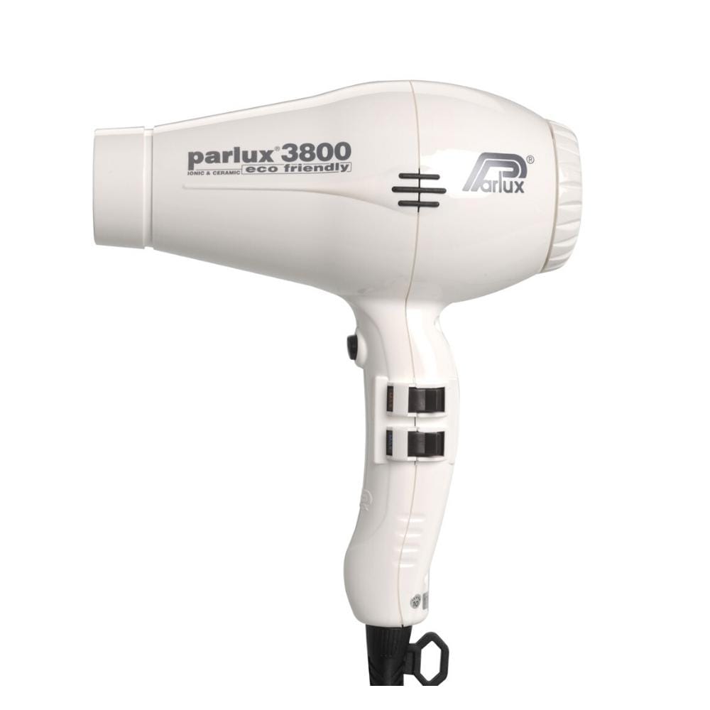 Parlux 3800 Eco Friendly Ceramic And Ionic Hair Dryer- White