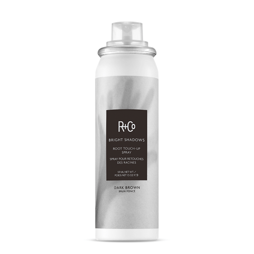 R+Co Styling Bright Shadows- Root Touch Up Spray- Dark Brown 59ml