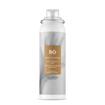 R+Co Styling Bright Shadows- Root Touch Up Spray- Light Brown 59ml